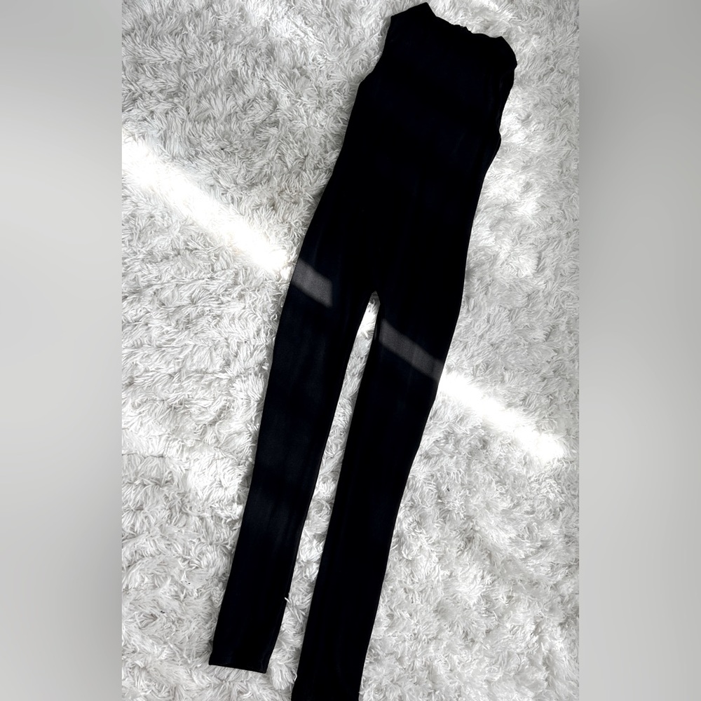 Black Mock neck bodysuit